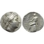 Seleucid kings of Syria, Antiochos III (222-187), Tetradrachm, Uncertain mint, c. 223-187; AR (g