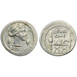 L. Furius Cn.f. Brocchus, Denarius, Rome, 63 BC; AR (g 4,01; mm 20; h 6); Head of Ceres r.;