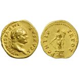 Titus, as Caesar (Vespasian, 69-79), Aureus, Rome, AD 74; AV (g 7,06; mm 20; h 6); T CAESAR - IMP