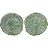 Trajan Decius (249-251), Dupondius, Rome, AD 249-251; AE (g 8,54; mm 26; h 1); IMP [C ]M Q