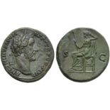 Antoninus Pius (138-161), Sestertius, Rome, AD 145-161; AE (g 26,83; mm 30; h 12); ANTONINVS AVG