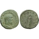 Pupienus (238), Sestertius, Rome, April - June AD 238; AE (g 22,50; mm 30; h 12); IMP CAES M CLOD