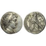 Seleucid kings of Syria, Demetrios II Nikator (146-138), Tyre, Tetradrachm, c. 143-142 BC; AR (g