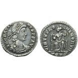 Gratian (367-383), Siliqua, Treveri, AD 378-383 ; AE (g 1,90; mm 17; h 6); D N GRATIA - NVS P F AVG,