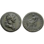 Trajan (98-117), Dupondius, Rome, AD 114-117; AR (g 11,48; mm 27; h 7); [IMP] CAES NER TRAIANO