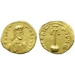 Constantinus IV (668-685), Semissis, Syracuse, AD 668-685; AV (g 2,04; mm 15; h 6); d N CONSTA -