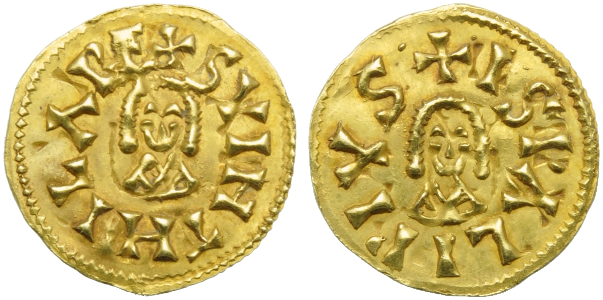 Visigoths, Swinthila (621-631), Tremissis, Seville, AD 621-631; AV (g 1,45; mm 19; h 6); + SVINTHILA