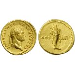 Domitian, as Caesar (Vespasian, 69-79), Aureus, Rome, AD 76-77; AV (g 7,29; mm 20; h 6); CAESAR