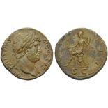 Hadrian (117-138), Sestertius, Rome, AD 125-128; AE (g 24,25; mm 32; h 6); HADRIANVS - AVGVSTVS,