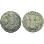 Sasanian kings, Shapur I (241-272), Drachm, c. AD 241-272; AR (g 4,10; mm 25; h 4); Decorated bust