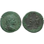 Caracalla (198-217), Sestertius, Rome, AD 215; AE (g 21,98; mm 30; h 12); [M A]VREL ANTONINVS PIVS