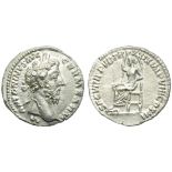 Marcus Aurelius (161-180), Denarius, Rome, AD 175; AR (g 3,43; mm 19; h 6); M - ANTONINVS AVG - GERM
