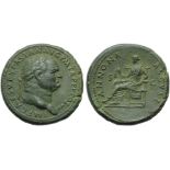 Vespasian (69-79), Sestertius, Rome, AD 77-78; AE (g 26,20; mm 33; h 6); IMP CAES VESPASIAN AVG P