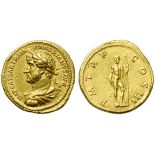 Hadrian (117-138), Aureus, Rome, AD 119-122; AV (g 7,19; mm 19; h 6); IMP CAESAR TRAIA - N HADRIANVS