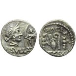 L. Cornelius Sulla Felix, Denarius, Mint moving with Sulla, 84-83 BC; AR (g 3,32; mm 17; h 1);