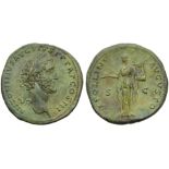 Antoninus Pius (138-161), Sestertius, Rome, AD 140-144; AE (g 24,81; mm 33; h 6); ANTONINVS AVG PIVS