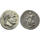 Kings of Macedonia, Demetrios I (306-283), Tetradrachm, Uncertain mint, c. 291-290 BC; AR (g 16,