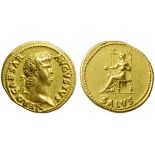 Nero (54-68), Aureus, Rome, c. AD 65-66; AV (g 7,27; mm 20; h 4); NERO CAESAR - AVGVSTVS, laureate