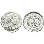 Valentinian I (364-375), Siliqua, Antioch, AD 367-375; Ar (g 2,08; mm 18; h 11); D N VALENTINI -