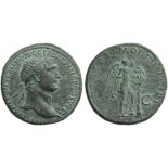 Trajan (98-117), Sestertius, Rome, AD 103-111; AE (g 24,60; mm 33; h 6); IMP CAES NERVAE TRAIANO AVG