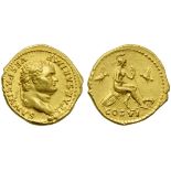 Titus, as Caesar (Vespasian, 69-79), Aureus, Rome, AD 77-78; AV (g 7,24; mm 19; h 6); T CAESAR IMP -