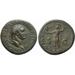 Vespasian (69-79), Sestertius, Rome, AD 71; AE (g 26,17; mm 35; h 6); IMP CAE VESPASIAN AVG P M TR P