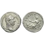 Hadrian (117-138), Denarius, Rome, AD 134-138; AR (g 3,38; mm 18; h 12); HADRIANVS - AVG COS III P