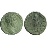 Marcus Aurelius (161-180), Sestertius, Rome, AD 163-164; AE (g 25,37; mm 31; h 11); M AVREL