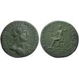Hadrian (117-138), Sestertius, Rome, AD 119-122; AE (g 21,92; mm 33; h 6); IMP CAESAR TRAIANVS -