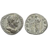 Hadrian (117-138), Denarius, Rome, AD 119-122; AR (g 3,49; mm 18; h 7); IMP CAESAR TRAIAN HA -