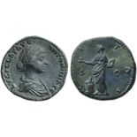 Lucilla (Marcus Aurelius, 161-180), Sestertius, Rome, c. AD 164-170; AE (g 24,72; mm 30; h 11);