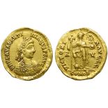 Valentinian III (425-455), Solidus, Ravenna, AD 426-430; AV (g 4,40; mm 21; h 12); D N PLA VALENTI -