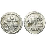 C. Julius Caesar, Denarius, Mint moving with Caesar, 49-48 BC; AR (g 3,90; mm 18; h 2); Pontifical