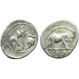 C. Julius Caesar, Denarius, Mint moving with Caesar, 49-48 BC; AR (g 3,97; mm 21; h 3); Pontifical