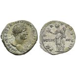 Hadrian (117-138), Denarius, Rome, AD 119-122; AR (g 2,90; mm 19; h 7); IMP CAESAR TRAIAN -