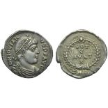 Jovian (363-364), Reduced Siliqua, Nicomedia, 27 June AD 363 - 16 February AD 364; AR (g 1,76; mm
