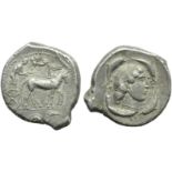 Sicily, Syracuse, Second Democracy (466-405), Tetradrachm, c. 466-405 BC; AR (g 17,09; mm 29; h 11);