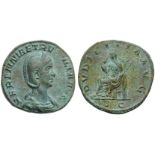 Herennia Etruscilla (Trajan Decius, 249-251), Sestertius, Rome, AD 249-251; AE (g 18,24; mm 29; h