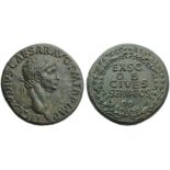 Claudius (41-54), Sestertius, Rome, AD 41-50; AE (g 28,57; mm 33; h 6); TI CLAVDIVS CAESAR AVG P M