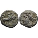 The Carthaginians in the Mediterranean, Lylibaion, Tetradrachm, c. 330-305 BC ; AR (g 17,24; mm