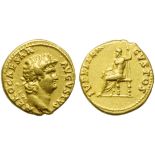 Nero (54-68), Aureus, Rome, c. AD 64-65; AV (g 7,23; mm 18; h 6); NERO CAESAR - AVGVSTVS, laureate
