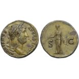 Hadrian (117-138), Sestertius, Rome, AD 134-138; AE (g 23,86; mm 31; h 6); HADRIANVS - AVG COS III P