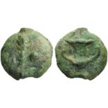 Central Italy, Uncertain mint, Onkia, 3rd century BC; AE (g 21,05; mm 28; h 12); Club; on r.,