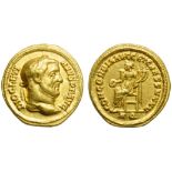 Diocletian (284-305), Aureus, Aquileia, AD 294-305; AV (g 5,39; mm 17; h 12); DIOCLETI - ANVS P F