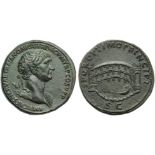 Trajan (98-117), Sestertius, Rome, AD 103-111; AE (g 28,65; mm 33; h 6); IMP CAES NERVAE TRAIANO AVG