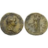 Domitian, as Caesar (Titus, 79-81), Dupondius, Rome, AD 80-81; AE (g 8,49; mm 28; h 6); CAESAR