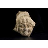 Roman antefix with the head of Medusa1st century BC – 1st century AD; alt. cm 12,5; A section of