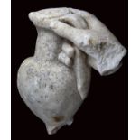 Hand of the young Dionysus1st century AD; alt. cm 20; A thick grained marble section of a right hand