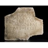 Epigraph of Gelasinus1st – 2nd century AD; alt. cm 25,5; A marble slab with a latin inscription in