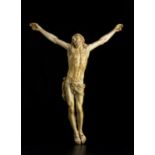 A Fine and Exceptionally Large Baroque Carved Ivory of Christ Crucified - Pierre Simon Jaillot (